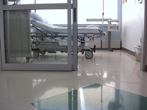 Empty hospital bad